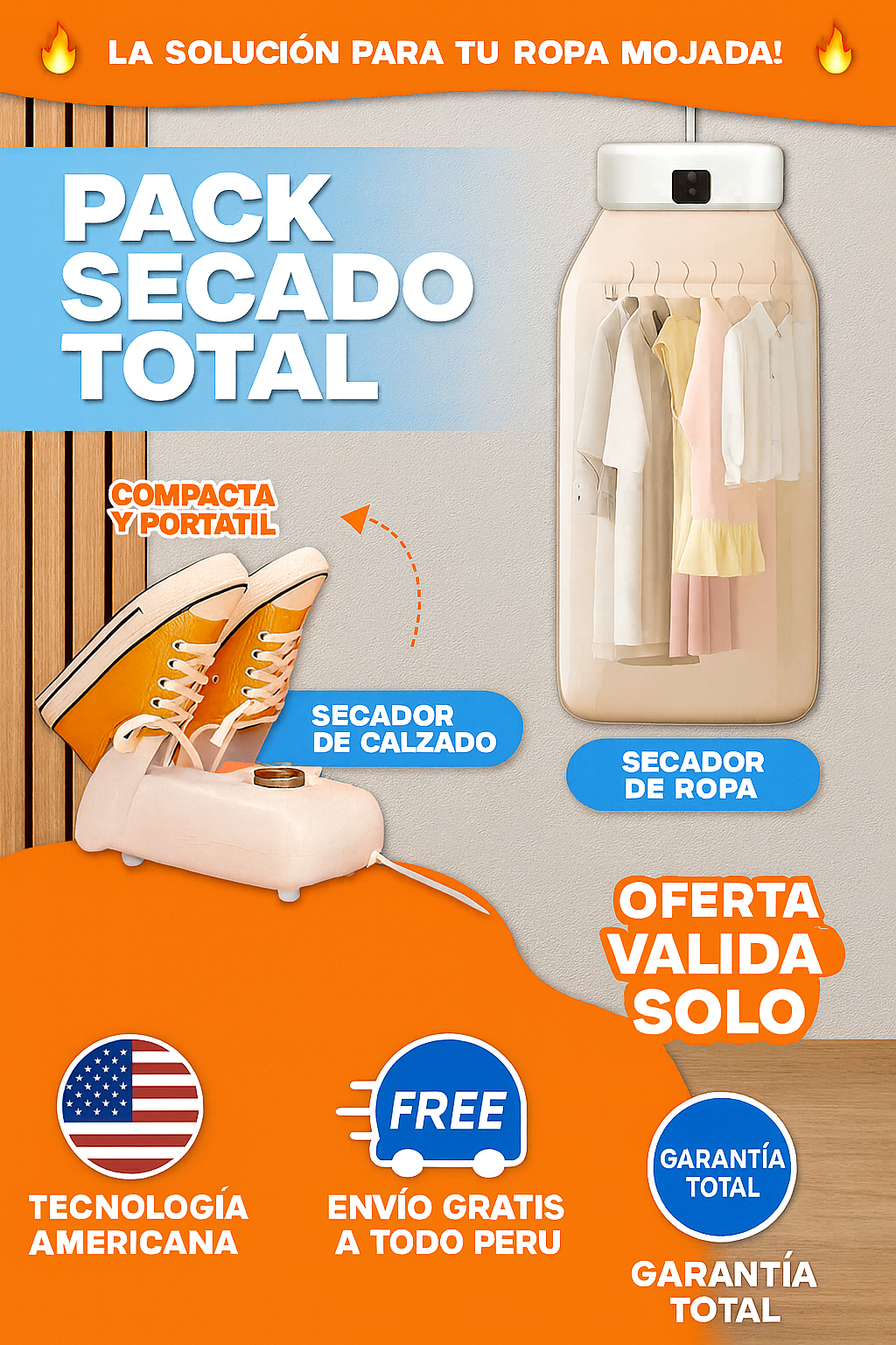 Pack Secado Total ® | Versión Original + Envío 100% Gratis solo por hoy!