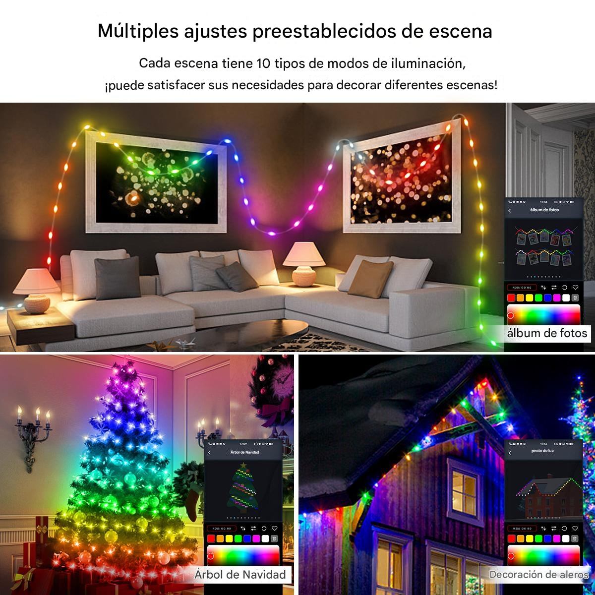 Luces Navideñas Smart Bluetooth | Versión Original ®